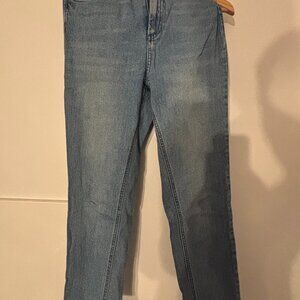 ASOS Slim Straight Jeans 28 Light Wash Y2K Retrocore